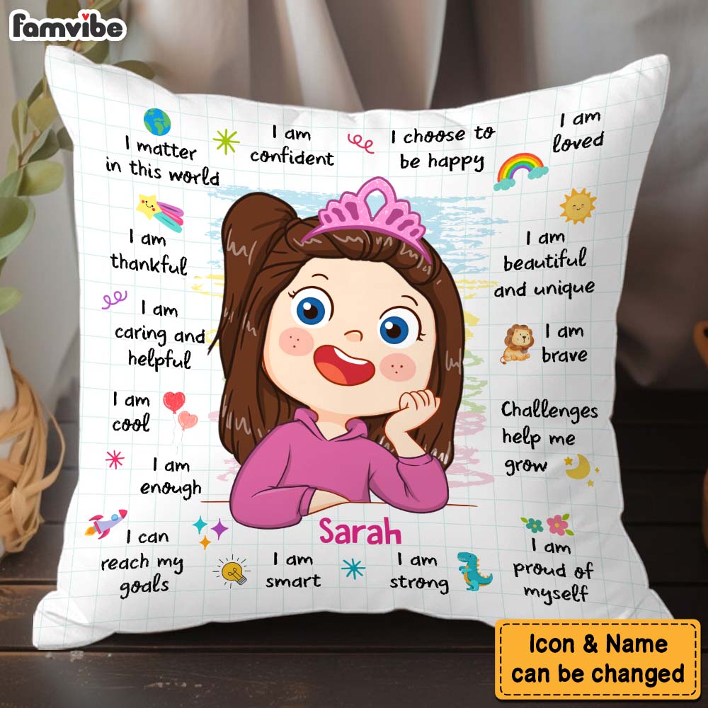 Personalized Gift For Granddaughter I Am Pillow 32308 Primary Mockup