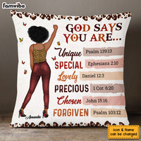 Personalized Gift For Women God Says I Am Pillow 32310 thumb 1