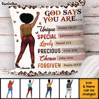 Personalized Gift For Women God Says I Am Pillow 32310 thumb 1