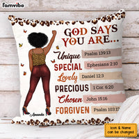 Personalized Gift For Women God Says I Am Pillow 32310 thumb 1