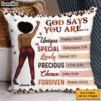 Personalized Gift For Women God Says I Am Pillow 32310 thumb 1