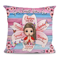 Personalized Gift For Daughter God Says You Are Flower Pillow 32312 thumb 1