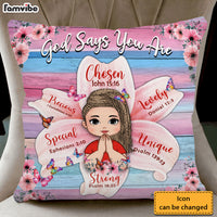 Personalized Gift For Daughter God Says You Are Flower Pillow 32312 thumb 1