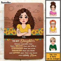 Personalized Gift For Daughter Leather Cover Notebook 32317 thumb 1