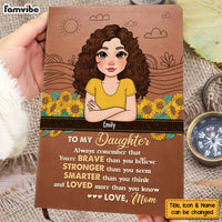 Personalized Gift For Daughter Leather Cover Notebook 32317 thumb 1