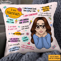 Personalized Gift For Granddaughter I Love Who I Am Pillow 32322 thumb 1