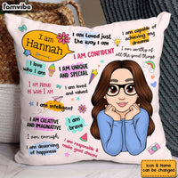 Personalized Gift For Granddaughter I Love Who I Am Pillow 32322 thumb 1