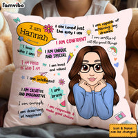 Personalized Gift For Granddaughter I Love Who I Am Pillow 32322 thumb 1