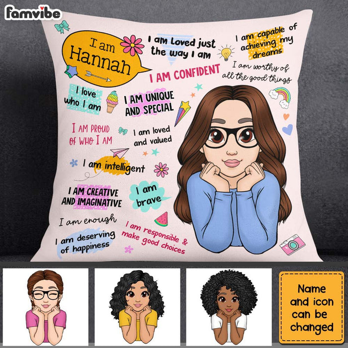 Personalized Gift For Granddaughter I Love Who I Am Pillow 32322 1