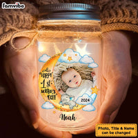 Personalized Gift For Mom First Mother's Day Mason Jar Light 32323 thumb 1