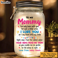 Personalized Gift For Mom First Mother's Day Mason Jar Light 32323 thumb 1