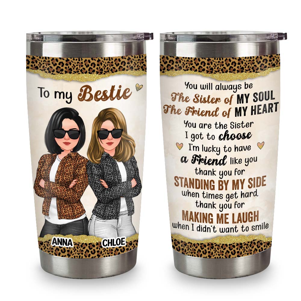 Personalized Gift For Friends My Soul Sister Steel Tumbler 32324 Primary Mockup