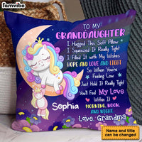 Personalized Gift For Granddaughter Unicorn Hug This Pillow 32328 thumb 1