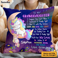 Personalized Gift For Granddaughter Unicorn Hug This Pillow 32328 thumb 1