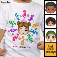 Personalized Gift For Granddaughter Affirmation Flower Kid T Shirt - Kid Hoodie - Kid Sweatshirt 32329 thumb 1