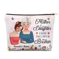 Personalized Gift For Mom Daughter A Bond That Can't Be Broken Cosmetic Bag 32331 thumb 1