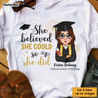 Personalized Graduation She Believed So She Did Shirt - Hoodie - Sweatshirt 32335 thumb 1