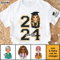 Personalized Graduation Senior Sleeve Printed T-shirt 32339 thumb 1
