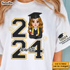 Personalized Graduation Senior Sleeve Printed T-shirt 32339 1