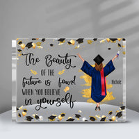Personalized Gift Graduation Go Change The World Plaque 32340 thumb 1