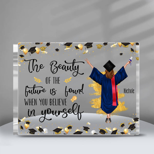 Personalized Gift Graduation Go Change The World Plaque 32340 Primary Mockup