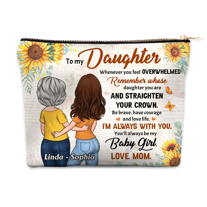 Personalized Gift For Daughter Whenever You Feel Overwhelmed Cosmetic Bag 32345 1