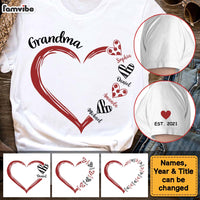 Personalized Gift For Grandma Love Sleeve Printed T-shirt 32347 thumb 1