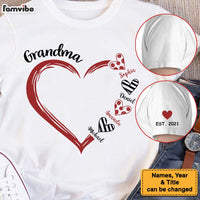 Personalized Gift For Grandma Love Sleeve Printed T-shirt 32347 thumb 1
