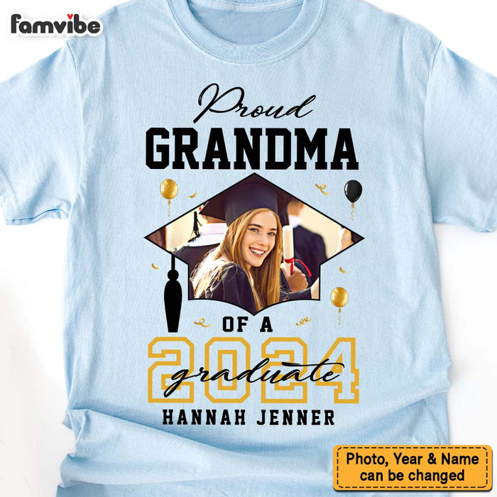 Personalized Gift For Grandma Graduation Kid Photo Custom Shirt - Hoodie - Sweatshirt 32350 1