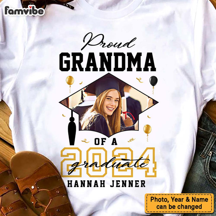 Personalized Gift For Grandma Graduation Kid Photo Custom Shirt - Hoodie - Sweatshirt 32350 1