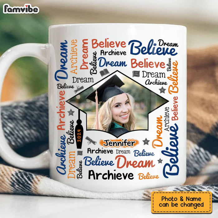 Personalized Graduation Gift Achieve Dream Custom Photo Mug 32351 1