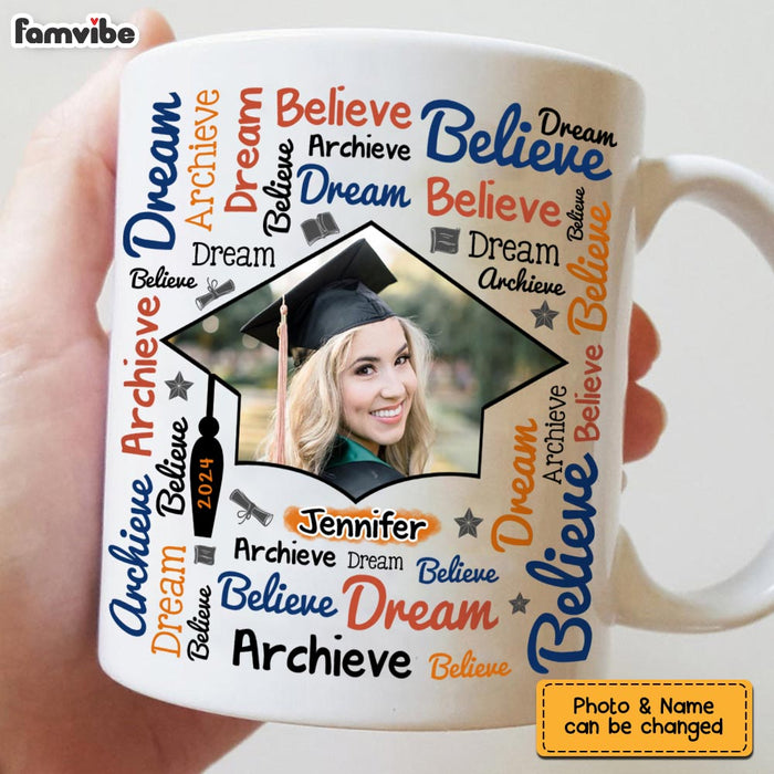 Personalized Graduation Gift Achieve Dream Custom Photo Mug 32351 1
