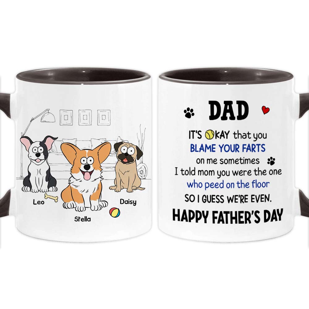 Personalized Gift For Dog Dad Funny Mug 32352 Primary Mockup