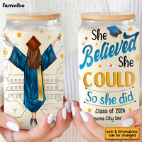 Personalized Graduation Gift She Believed Glass Can 32354 thumb 1