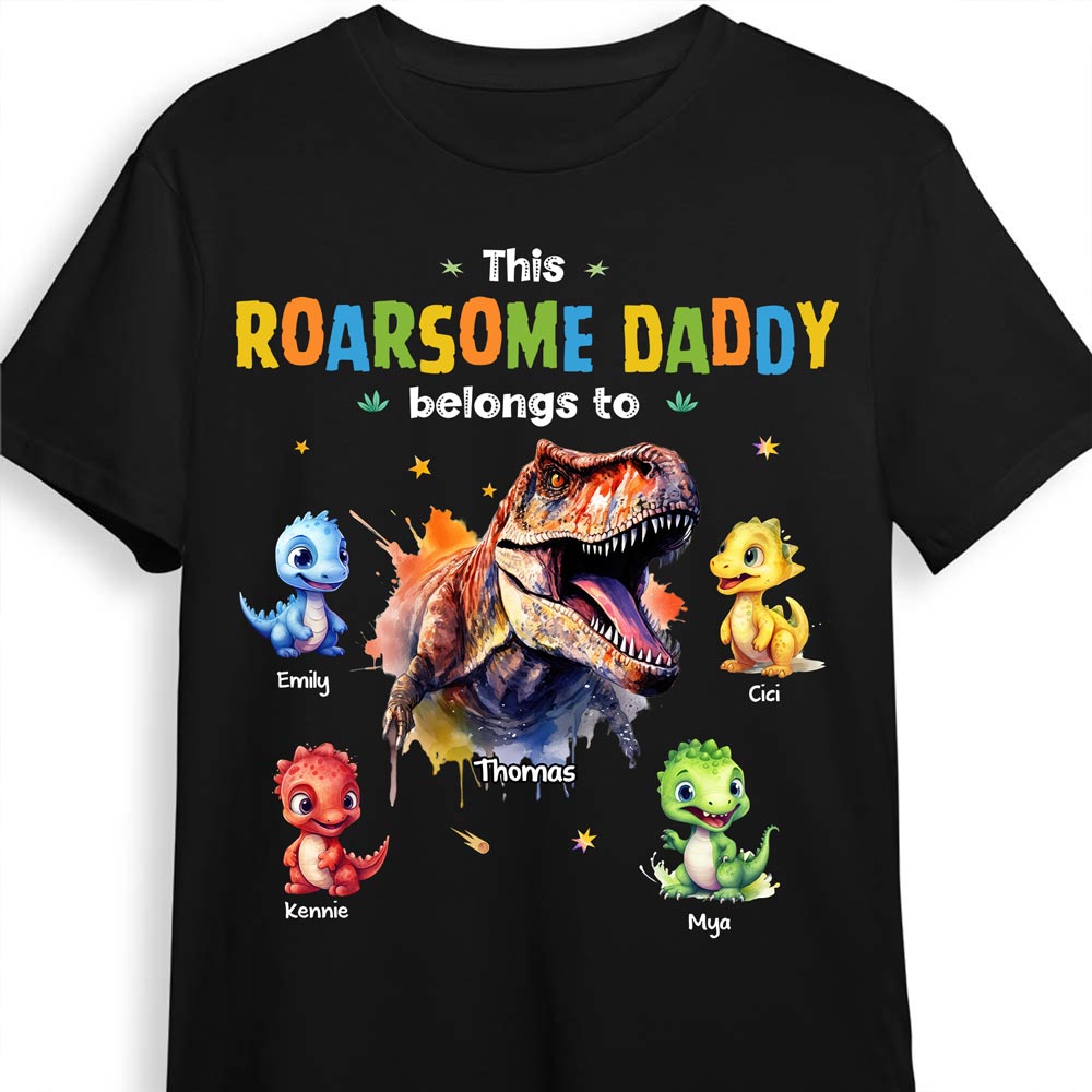 Personalized Gift For Roarsome Dad Dinosaur Shirt Hoodie Sweatshirt 32358 Primary Mockup