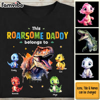 Personalized Gift For Roarsome Dad Dinosaur Shirt - Hoodie - Sweatshirt 32358 thumb 1