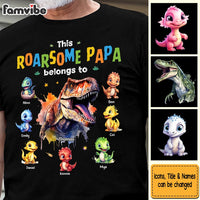 Personalized Gift For Roarsome Dad Dinosaur Shirt - Hoodie - Sweatshirt 32358 thumb 1