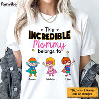 Personalized Gift For Incredible Mom Superhero Kids Shirt - Hoodie - Sweatshirt 32362 thumb 1