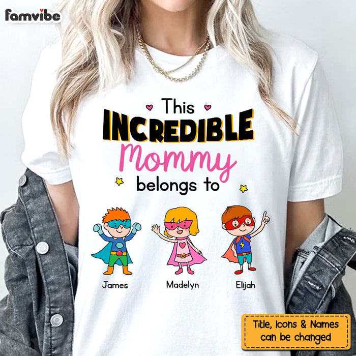 Personalized Gift For Incredible Mom Superhero Kids Shirt - Hoodie - Sweatshirt 32362 1