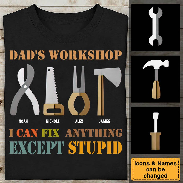 Personalized Gift For Dad's Workshop Shirt - Hoodie - Sweatshirt 32364 1