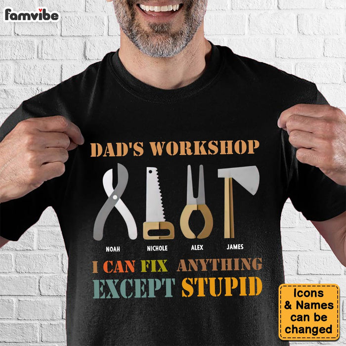 Personalized Gift For Dad's Workshop Shirt - Hoodie - Sweatshirt 32364 1