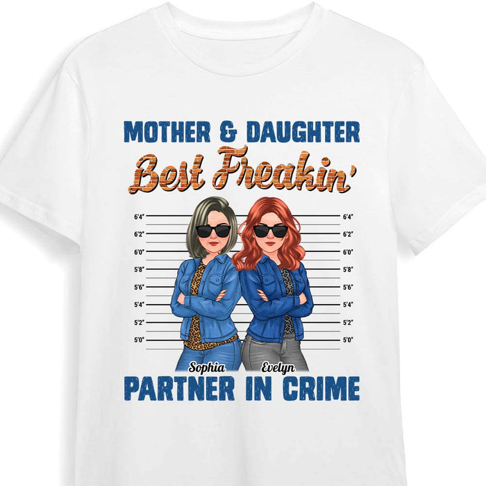 Personalized Gift For Mom Partner In Crime Shirt - Hoodie - Sweatshirt 32365 1