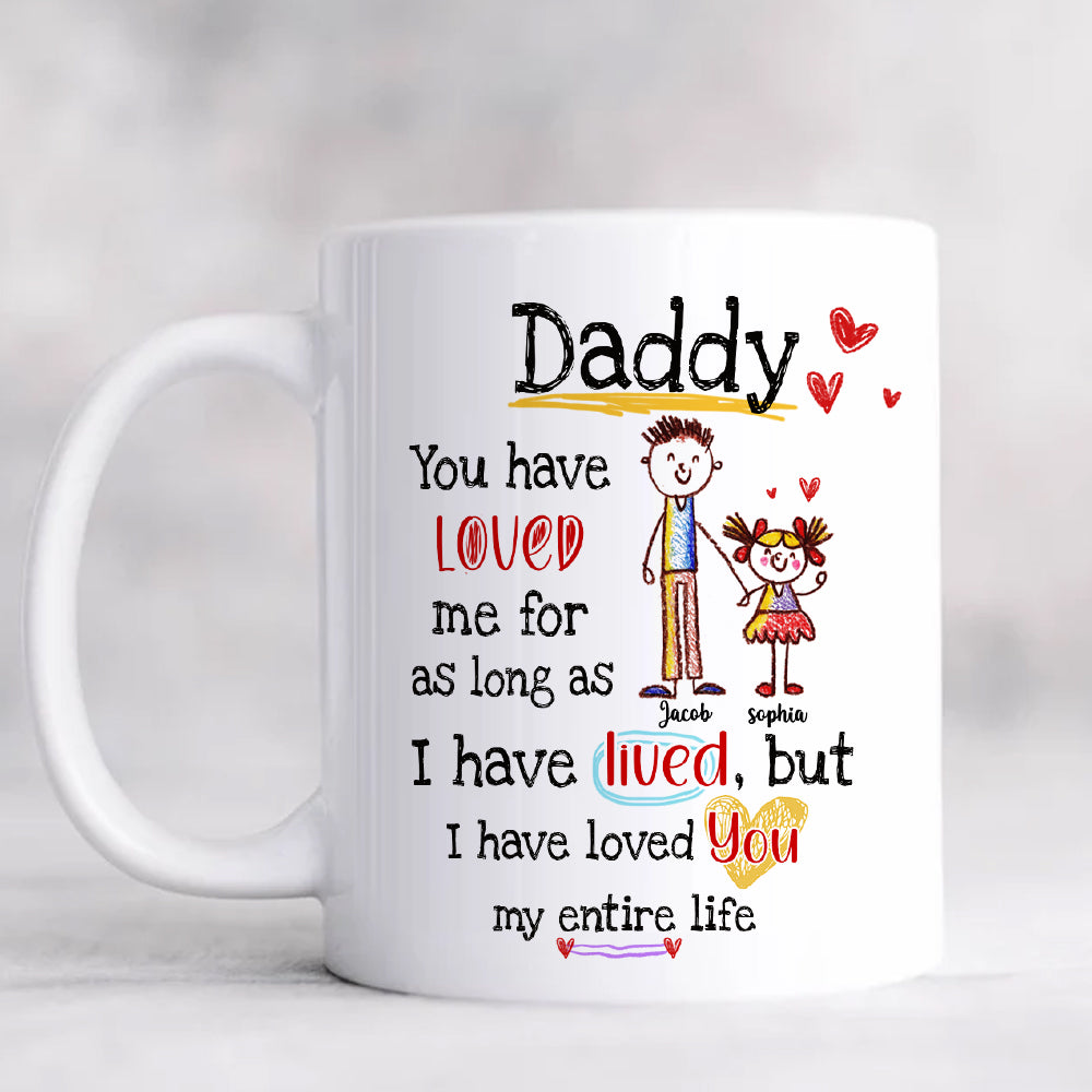 Personalized Gift For Dad I Have Loved You My Entire Life Mug 32367 Primary Mockup