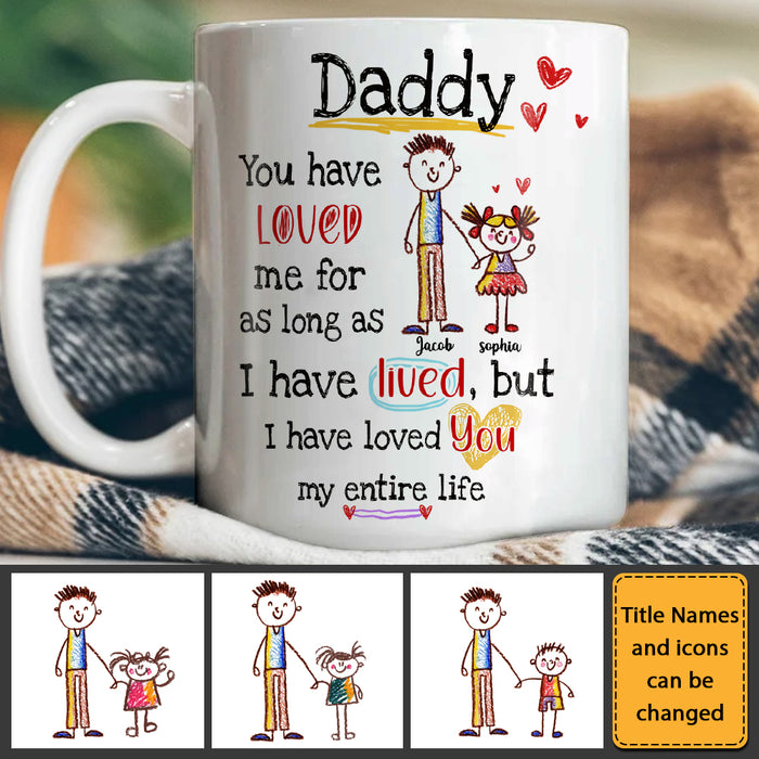 Personalized Gift For Dad I Have Loved You My Entire Life Mug 32367 1
