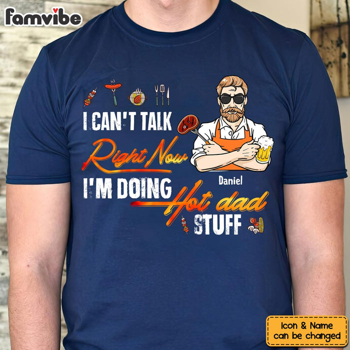 Personalized Gift For Dad I'm Doing Hot Dad Stuff Shirt - Hoodie - Sweatshirt 32368 1