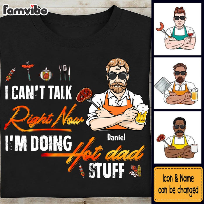 Personalized Gift For Dad I'm Doing Hot Dad Stuff Shirt - Hoodie - Sweatshirt 32368 1