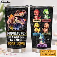 Personalized Gift For Daddysaurus Roar-some Steel Tumbler 32371 thumb 1