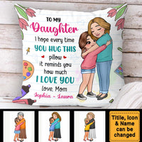 Personalized Gift For Daughter Hug This Pillow 32372 thumb 1
