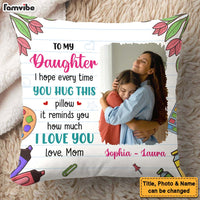 Personalized Gift For Daughter Hug This Pillow 32372 thumb 1