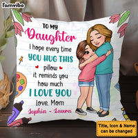 Personalized Gift For Daughter Hug This Pillow 32372 thumb 1